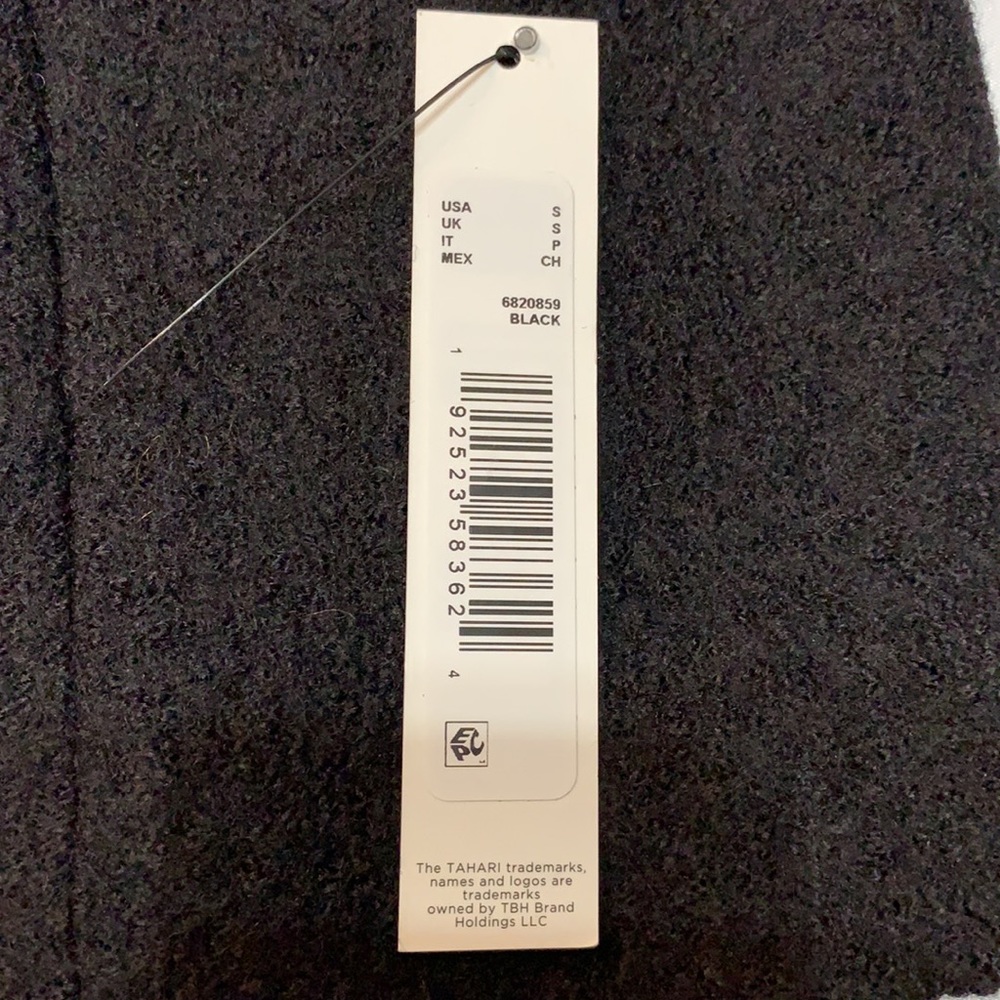 LAST ONE Tahari Notch Collar Wool Blend Coat NWT Sz L - Picture 7 of 8